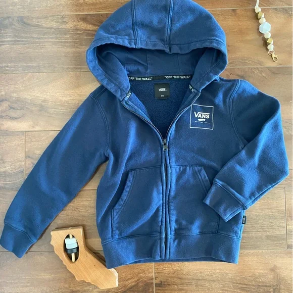 Vans Blue Glow in the Dark Galaxy Full Zip up Hoodie size 4T